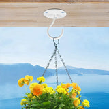 4 Pack Ceiling Hooks For Hanging Plants, Wall Mount Metal Hangers