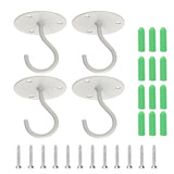 4 Pack Ceiling Hooks For Hanging Plants, Wall Mount Metal Hangers