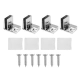 Glass Door Hinges 4 Pack Cabinet Wine Display Hinge