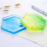 4 Pack Silicone Coaster Molds for Resin, Concrete, Cement