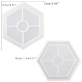 4 Pack Silicone Coaster Molds for Resin, Concrete, Cement