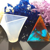 4 Pack Pyramid Cone Silicone Resin Casting Jewelry Molds Home Decoration