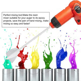 4 Pack Reusable Paint Resin Mixer Paddles Epoxy Mixer Attachment Drill