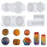 4 Pack Silicone Resin Moulds Pendant Jewelry Casting Molds