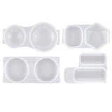 4 Pack Silicone Resin Moulds Pendant Jewelry Casting Molds