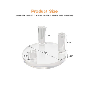 4 Pack 1.9Inch Acrylic Rock Display Stand for Rocks, Minerals