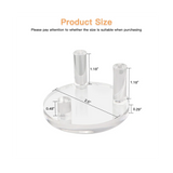 4 Packs 1.9Inch Rock Display Stand - Acrylic Stands for Minerals, Crystal, Slabs
