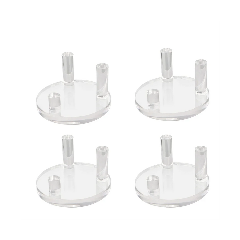 4 Packs 1.9Inch Rock Display Stand - Acrylic Stands for Minerals, Crystal, Slabs