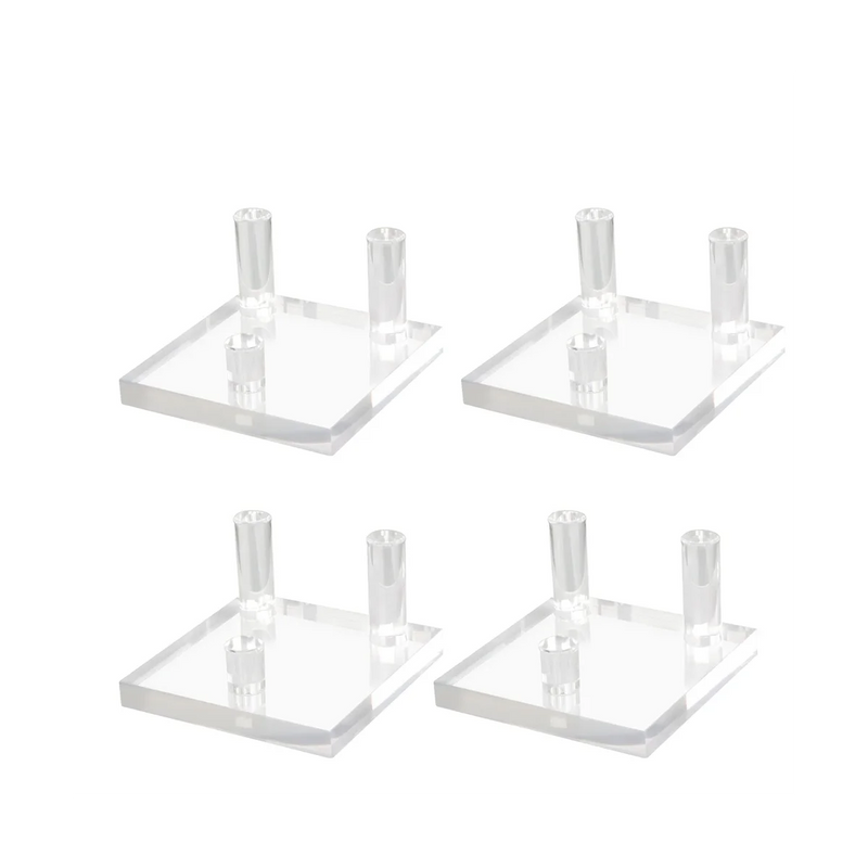 4 Pack 2.5Inch Rock Display Stand - Acrylic for Minerals Slab Crystal