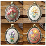 4 Packs Embroidery Starter Kit with Patterns and Instructions - DIY Art Craft