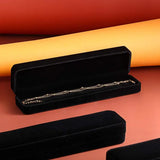 4 Packs Velvet Bracelet Necklace Watch Case Pendant Chain-Black