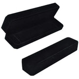 4 Packs Velvet Bracelet Necklace Watch Case Pendant Chain-Black