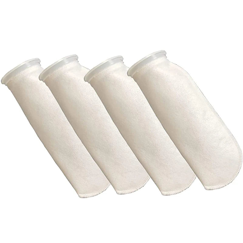 4 Pack Filter Socks 200 Micrometres for Fish Tank/Saline Aquarium Pond