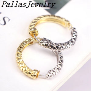 4 Pairs Copper Hoop Earrings Geometric Women Gift Party Jewelry