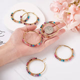 4 Pairs 50mm Hoop Earrings Stainless Steel Earrings