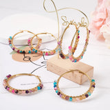 4 Pairs 50mm Hoop Earrings Stainless Steel Earrings