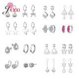 925 Sterling Silver Dangle Earrings with Cubic Zirconia