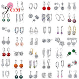 925 Sterling Silver Dangle Earrings with Cubic Zirconia