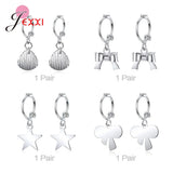 925 Sterling Silver Dangle Earrings with Cubic Zirconia