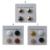 4 Pairs No Hole Pins Brooch Magnet Hijab Clip for Clothes Hair Scarf