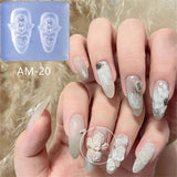 4 Pcs 3D Angel Nail Art Epoxy Resin Mold DIY Craft Silicone Mould Tool