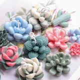 8 Pcs Candle Silicone Molds for Succulent Plants & Cactus, DIY Crafts