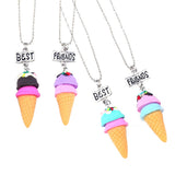 4pc Children's Nativity Set Necklaces, Polymer Clay Ice Cream & BFF Necklaces