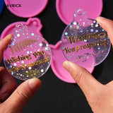 4 Pcs Christmas Ball Pendant UV Epoxy Resin Molds DIY Crafts Jewelry Mold