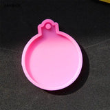 4 Pcs Christmas Ball Pendant UV Epoxy Resin Molds DIY Crafts Jewelry Mold