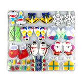 4 Pcs Christmas Earrings Resin Mold DIY