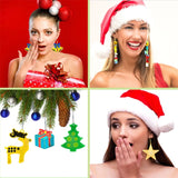 4 Pcs Christmas Earrings Resin Mold DIY