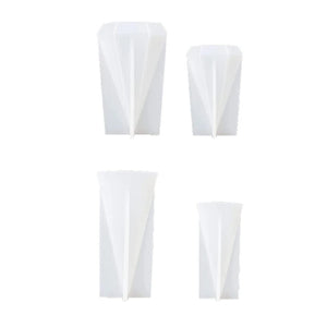 4 Pcs Silicone Resin Molds for Cone Ring Holder DIY Christmas Decoration