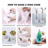 4 Pcs Cone Ring Holder Resin Molds, Silicone Resin Molds For DIY Ring Stand