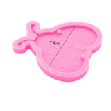 4 Pcs Bee Keychain UV Epoxy Resin Molds DIY Honeybee Pendant Silicone Mould