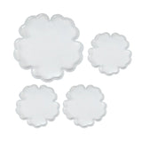 4 Pcs DIY Crystal Epoxy Mold Plum Flower Table Decorative Mirror Surface