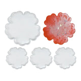 4 Pcs DIY Crystal Epoxy Mold Plum Flower Table Decorative Mirror Surface