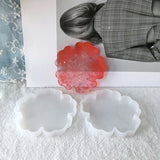 4 Pcs DIY Crystal Epoxy Mold Plum Flower Table Decorative Mirror Surface