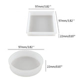 4 Pcs Coffee Coaster Silicone Molds Placemat Mold for DIY Crafts
