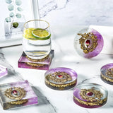 4 Pcs Coffee Coaster Silicone Molds Placemat Mold for DIY Crafts