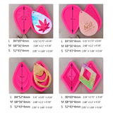 4 Pcs Earrings Resin Mold Ear Pendant Silicone Mould DIY Crafts