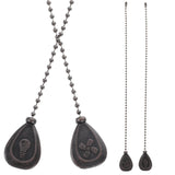 Ceiling Fan Zipper Lamp Pull Chains, Set of 4