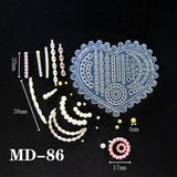 4 Pcs Silicone Nail Art Molds DIY Decoration Supplies