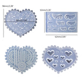 4 Pcs Silicone Nail Art Molds DIY Decoration Supplies