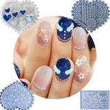 4 Pcs Silicone Nail Art Molds DIY Decoration Supplies