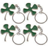 4 Pcs Four Leaf Man Birthday Decoration for Girl Keychain