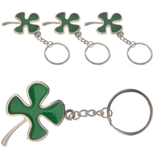 4 Pcs Four Leaf Man Birthday Decoration for Girl Keychain
