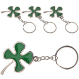 4 Pcs Four Leaf Man Birthday Decoration for Girl Keychain