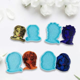 4 Pcs Girls Mobile Phone Bracket Holder Resin Mold DIY Crafts Tool