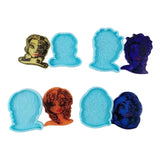 4 Pcs Girls Mobile Phone Bracket Holder Resin Mold DIY Crafts Tool
