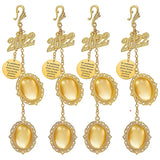 4 Pcs Graduation Cap Memorial Photo Chain Charms DIY Graduate Memorial Pendant